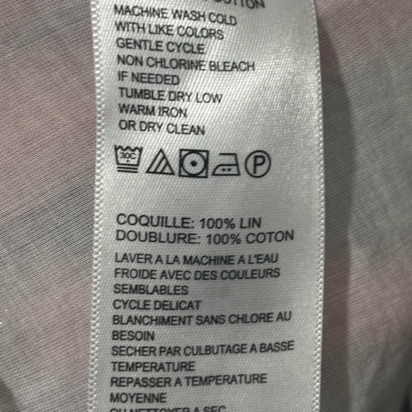 Tommy Bahama Linen Dress Womens Size Small Brown White Aztec Sheath - Picture 5 of 7